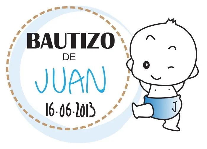 CREANDO ENFOQUES: DISEÑO ETIQUETAS BAUTIZO