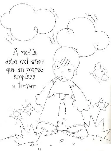 DIVERTIDOS REFRANES INFANTILES CON DIBUJOS