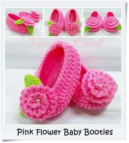 Todo para Crear ... : Escarpines ,vestidos para bebe y mas ...