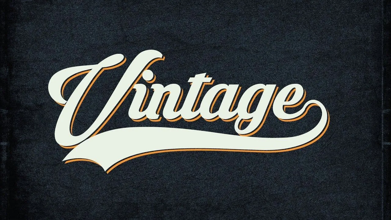 Crear Estilos de texto Vintage - Curso de Photoshop para principiantes -  YouTube