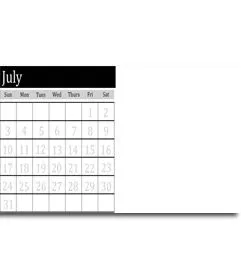  para crear gratis tu calendario personalizable del mes de Julio ...