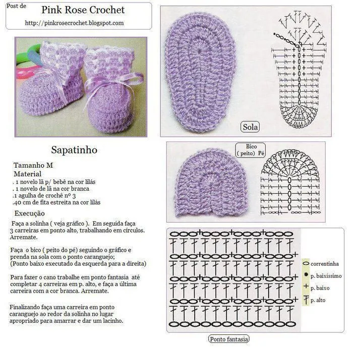 Todo para Crear ... : revista patrón de escarpin de bebe | PATRON ...