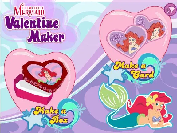 A crear con Sirenita Valentine Maker | Juegos de Chicas Online