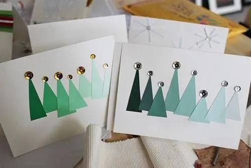 Crear tarjetas de Navidad hechas a mano | Regalo y Fiesta