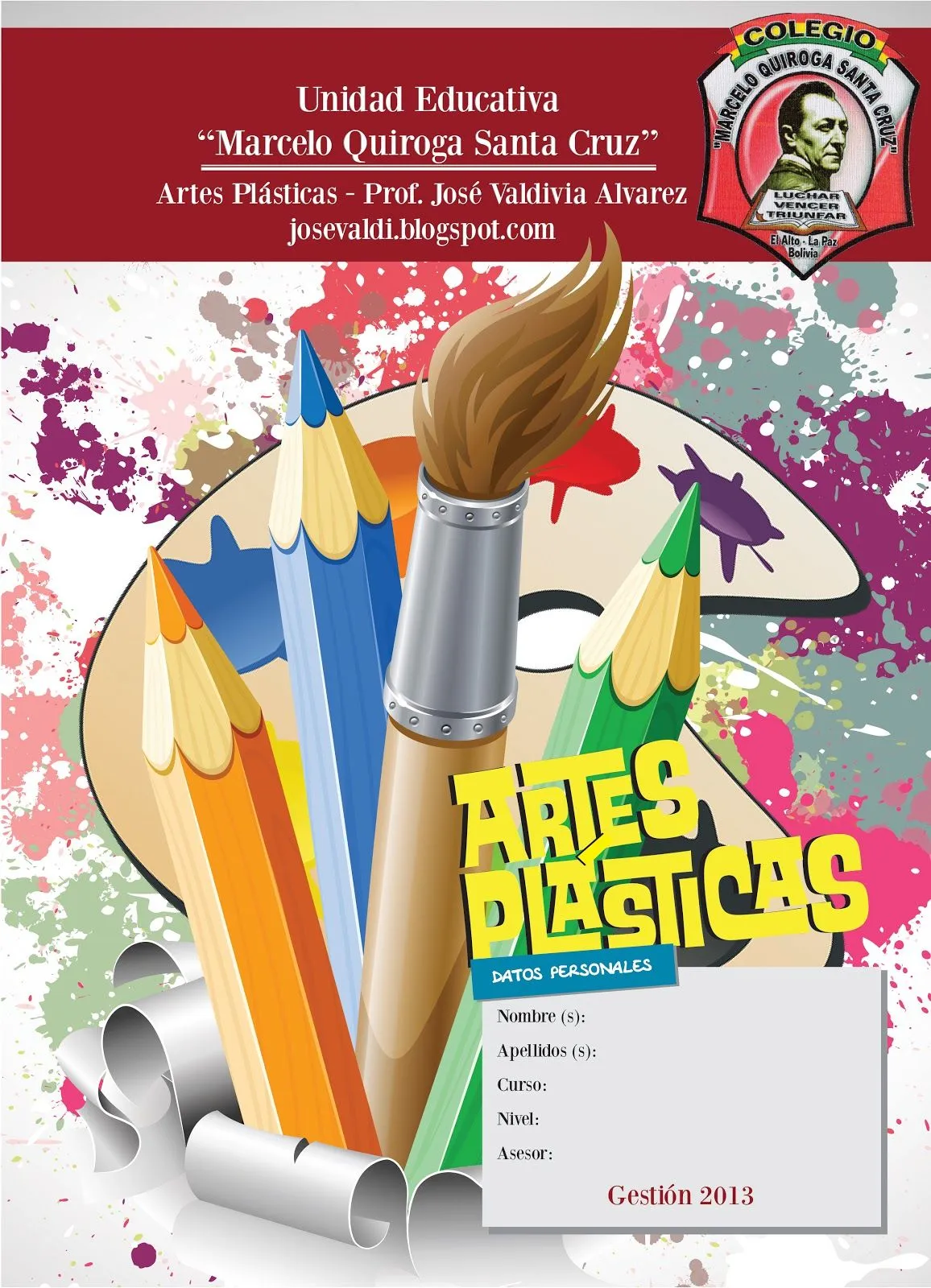 crear para la vida: Caratula para la Unidad Educativa Marcelo ...