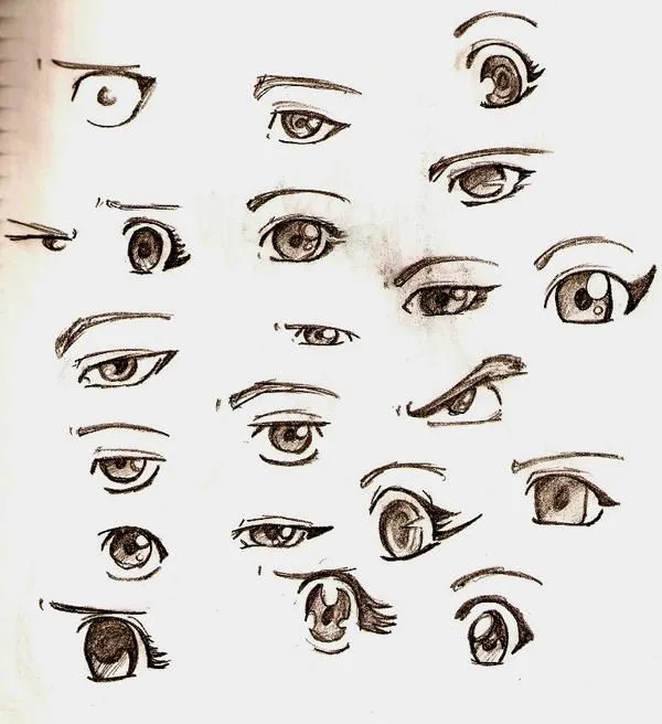 tutorial dibujando ojos anime by fresitarubia on deviantART