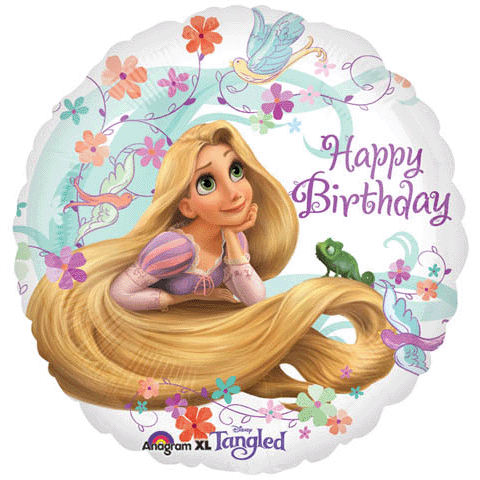 Tarjeta cumpleaños gratis rapunzel - Imagui