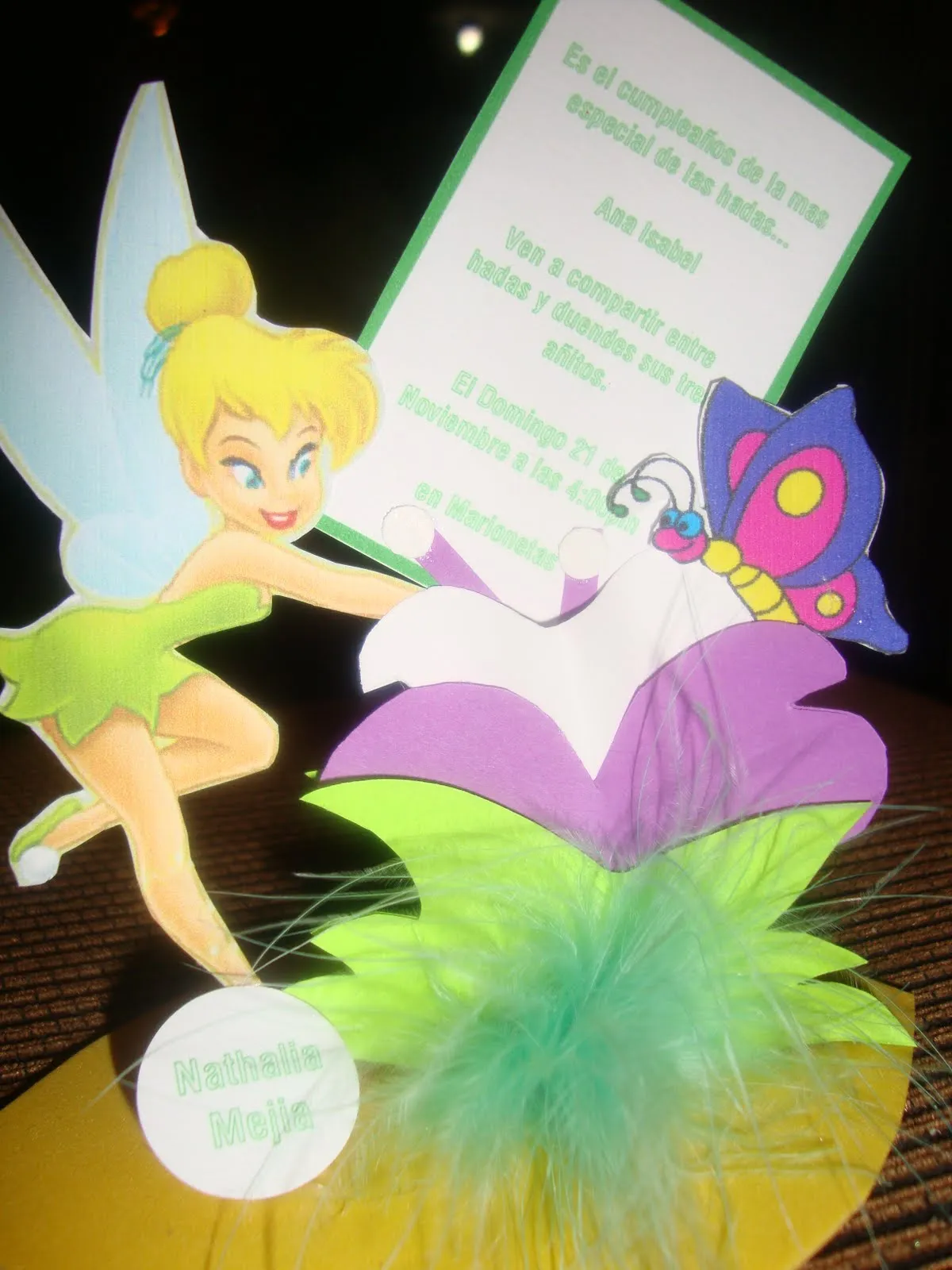 crEativando....idEas...evEntos.: INVITACIONES TINKERBELL