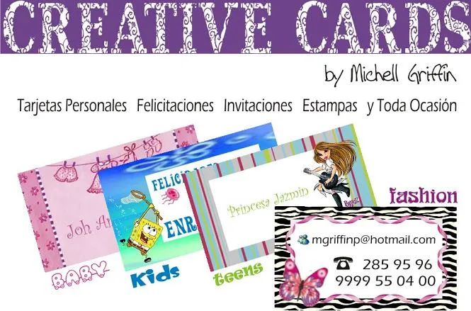 CREATIVE CARDS by Michell Griffin: Tarjetas de Presentación ...