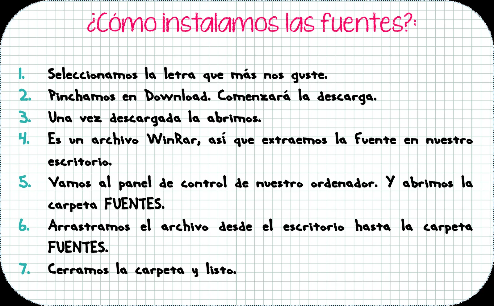 Tipos De Letras Bonitas Para Escribir A Mano Fuentes Escritura Mano 12