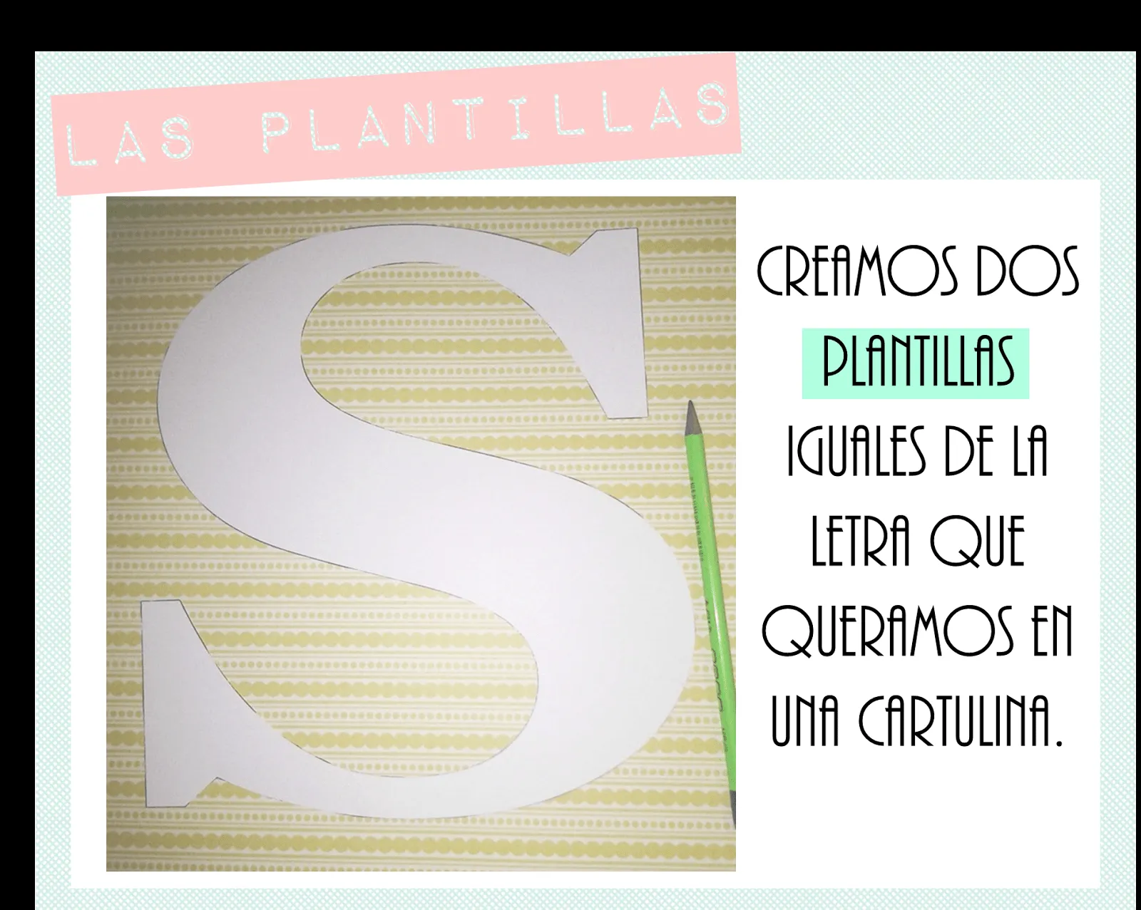 Creative Mindly: Haz letras de cartón: DIY colaborador La vida en ...