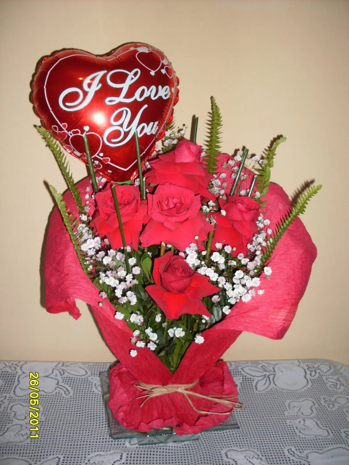 Creatividad - Eventos Sociales: Ramo de rosas rojas