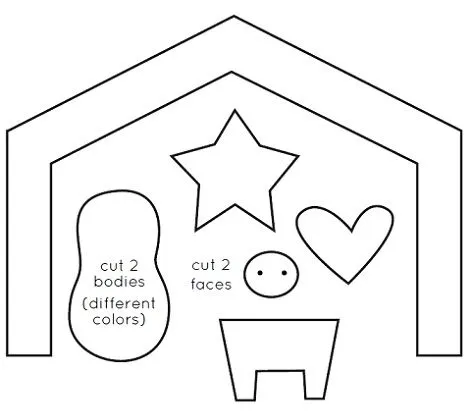 CREATIVO Y ORIGINAL: Belén de fieltro