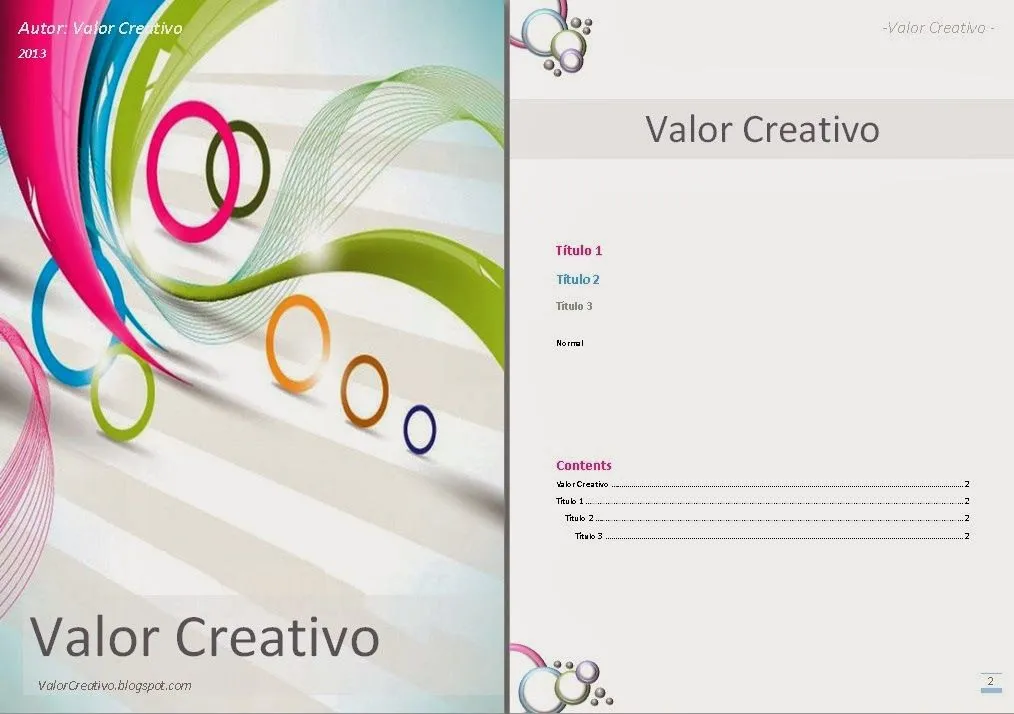 Valor Creativo: Plantillas Word 2007, 2010 y 2003