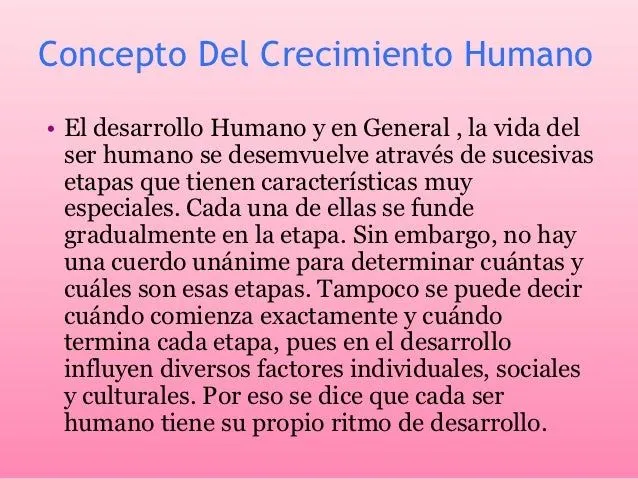 Crecimiento humano