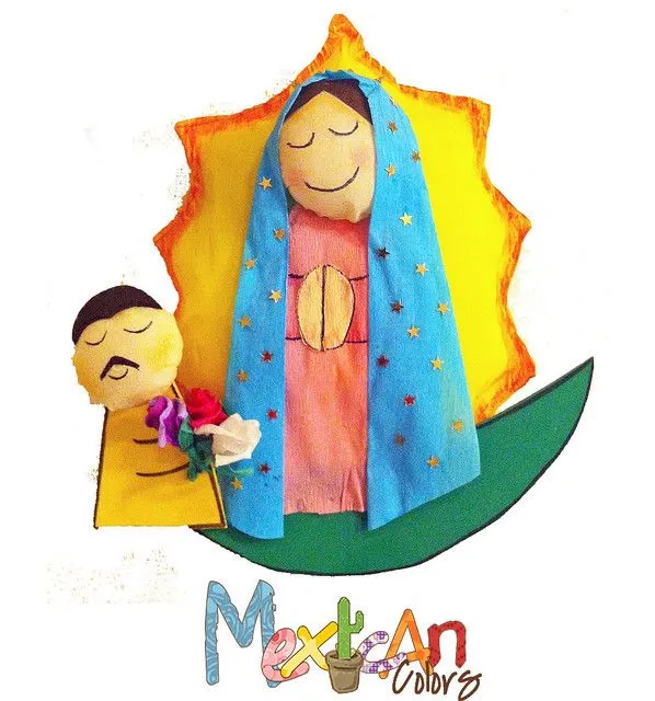 Crepe paper Virgen de Guadalupe Centerpiece | Flickr - Photo Sharing!