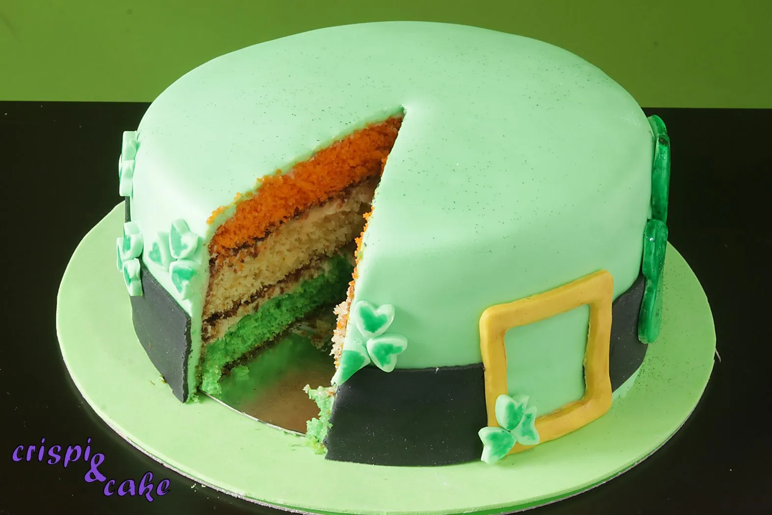 Crispi & Cake: Tarta sombrero duende irlandés (Saint Patrick's Day)