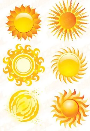 Cristal Sol estilo icono material de vectores Free Download