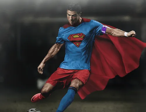 Cristiano Ronaldo Superman Wallpaper HD - bbva ball