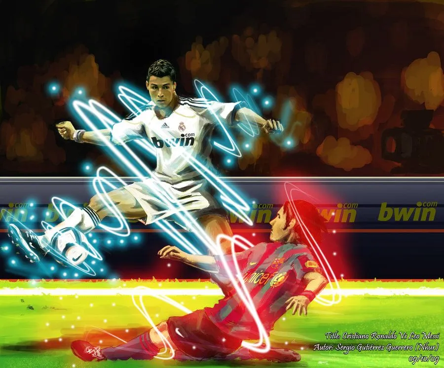 Cristiano Ronaldo vs Leo Messi by ~Edgarjaquez on deviantART