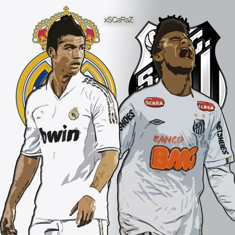 De cristiano ronaldo vs messi 2012 en dibujo - Imagui