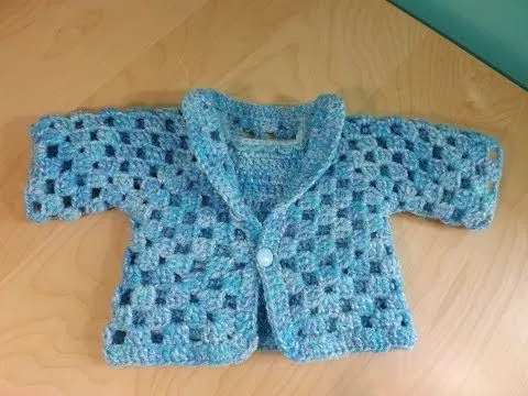 Como Crochet Un Abrigo o Suéter Para Bebe' , 1 De 2 - YouTube