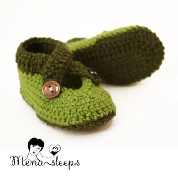 crochet baby booties / zapatos de ganchillo para by Menasleeps