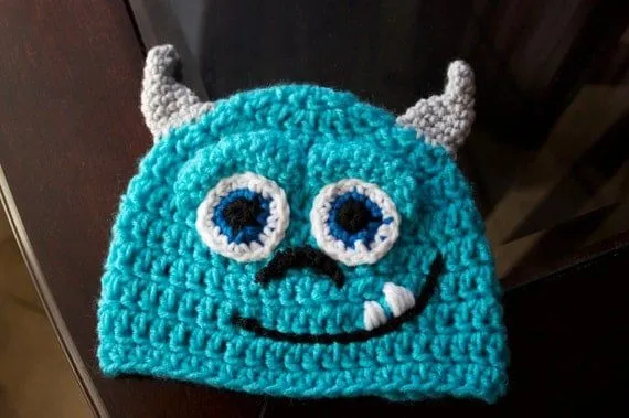 Crochet Baby turquoise monsters Sulley Inspired by MaxineVelasquez