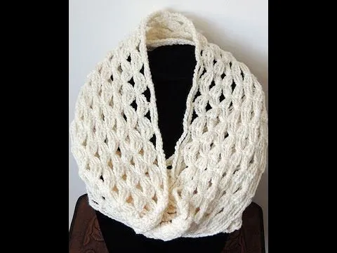 Crochet : Bufanda Infinita #4 (Andrea) - YouTube