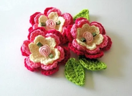 crochet-divertido1: como decorar flores a crochet