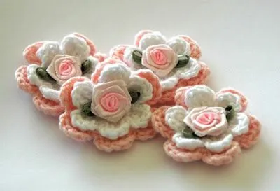 crochet-divertido1: como decorar flores a crochet