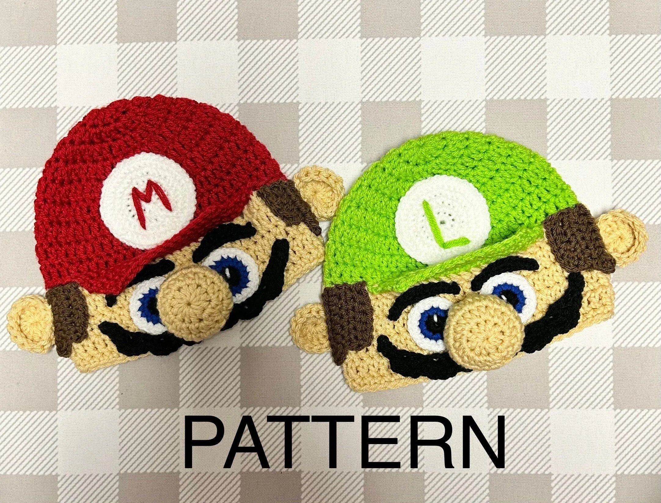 Crochet gorro de luigi - Etsy México