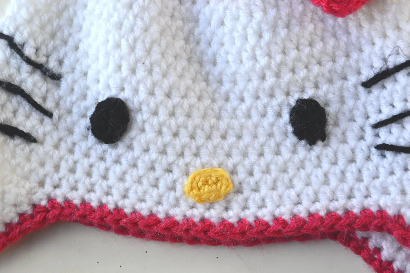 Crochet in Color: Hello Kitty Hat Pattern