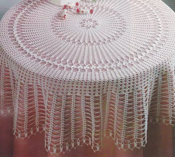 crochet nappe ronde et ovale - Le blog de crochet et tricot d'art ...