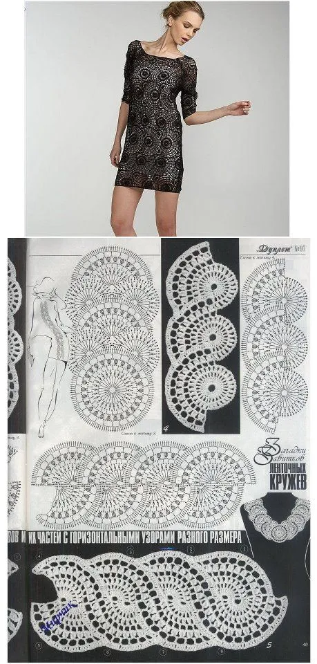 Crochet vestido patron - Imagui