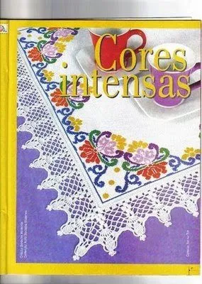 crochet: PUNTILLAS AL CROCHET Y BORDADO EN PUNTO CRUZ