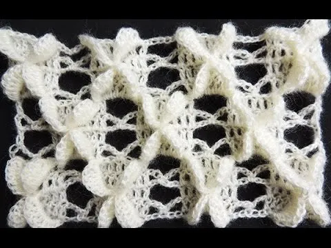 Crochet : Punto Mariposa Recto. Parte 1 de 2 - YouTube