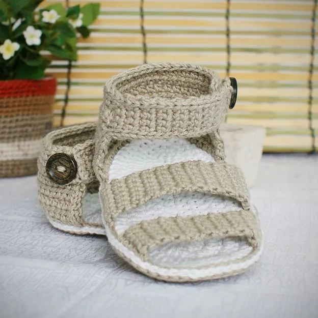 Crochet Sandals - Sandálias de crochê para bebê :: Crochet Baby Boy