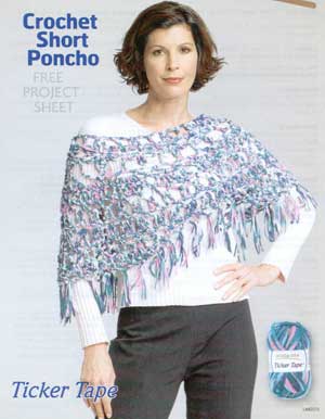 Crochet Short Poncho LM0213 | Free Patterns