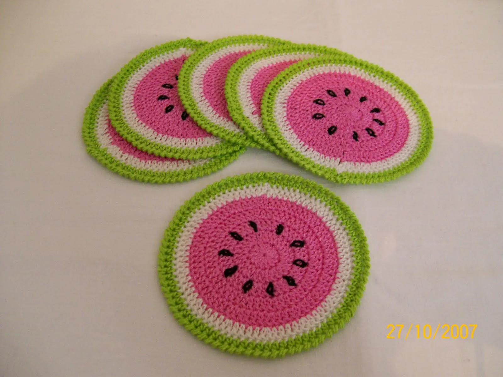 Crochet Simple y Delicado: Posavasos