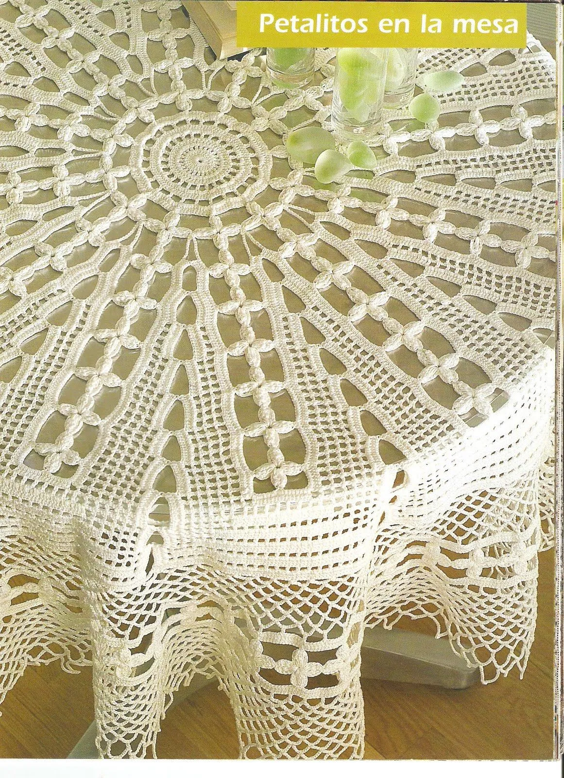 Crochet Style ~: ~Mantel para mesa redonda