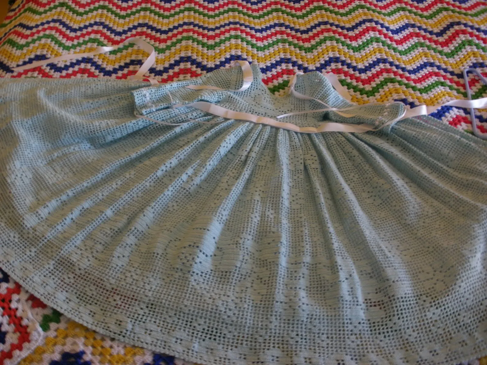 vestido crochet niña de 3 a 9 meses y faldon bebe y vestido bebe