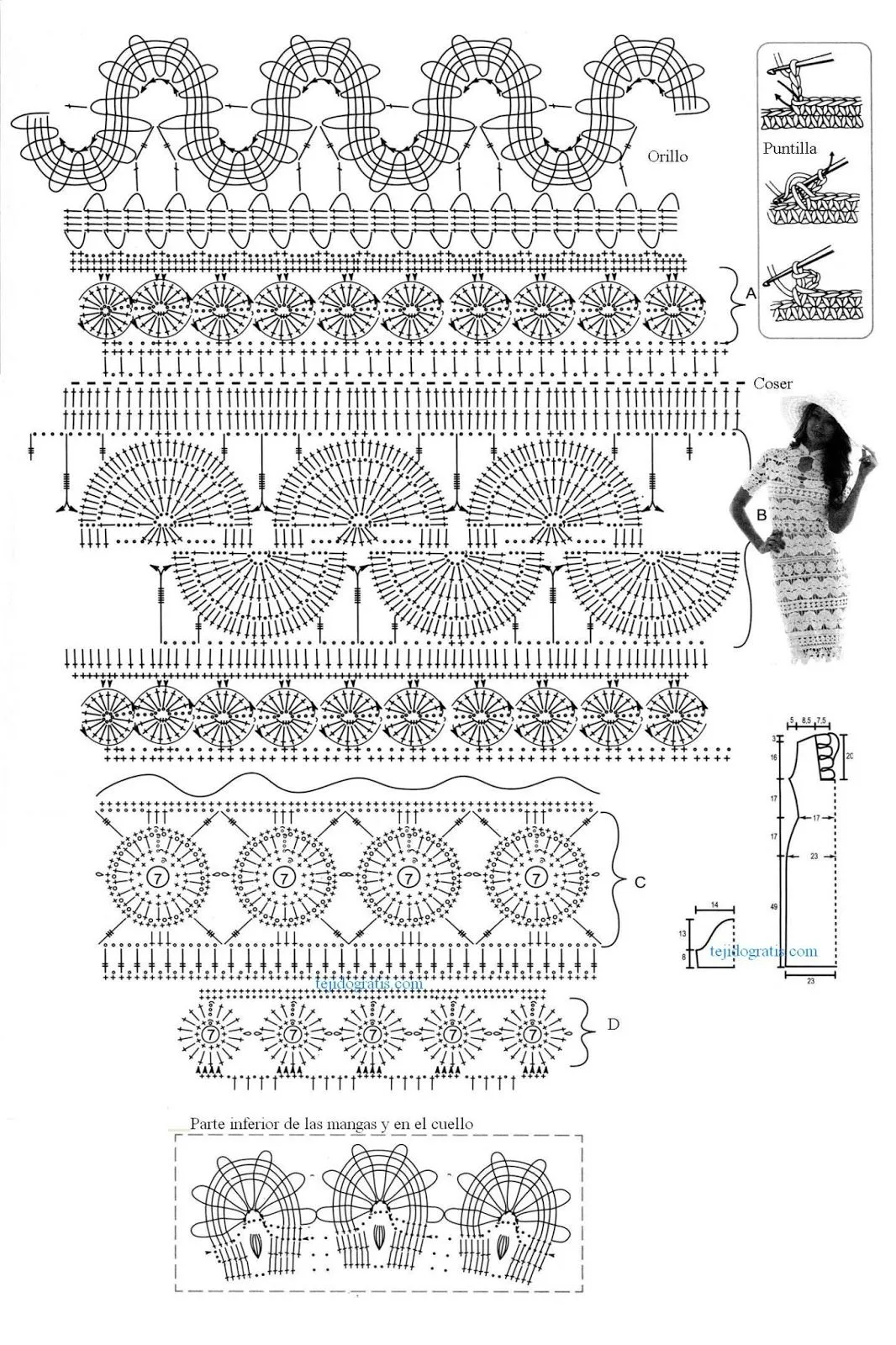 Crochet.es.un.arte!: Crochet - Vestido encaje