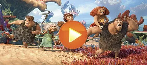 Los Croods. Película prehistórica infantil