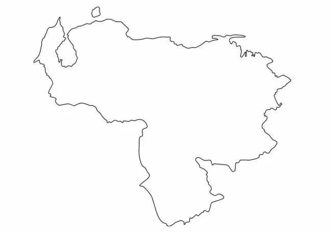Mapa de venezuela en blanco - Imagui