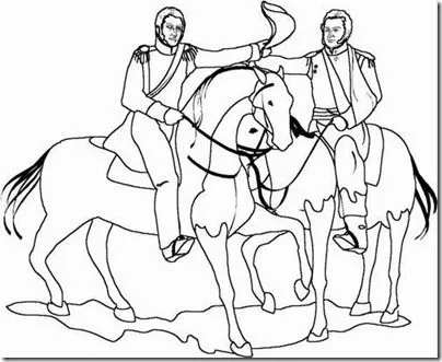 Cruce de Los Andes San Martín para niños | JUGARYCOLOREAR