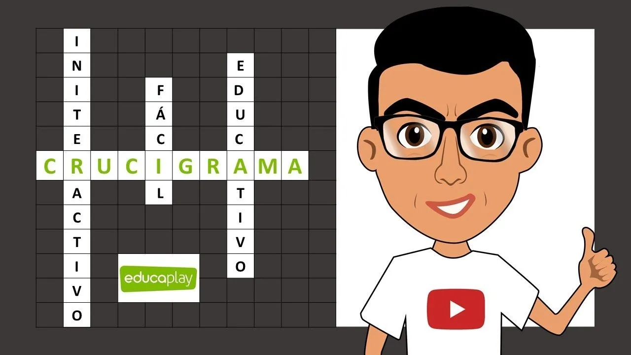 CRUCIGRAMA EDUCATIVO INTERACTIVO Y AUTOEVALUABLE EN EDUCAPLAY FÁCIL - YouTube