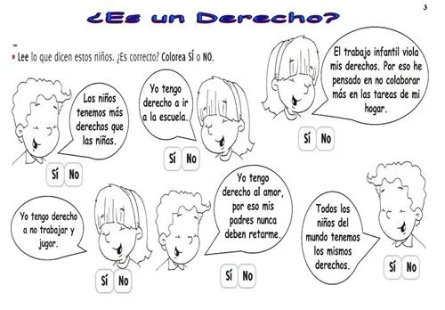 Crucigramas de los derechos de los niños para imprimir - Imagui