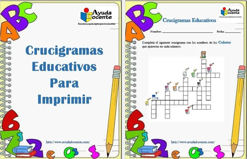 Crucigramas educativos para niños - AYUDA DOCENTE