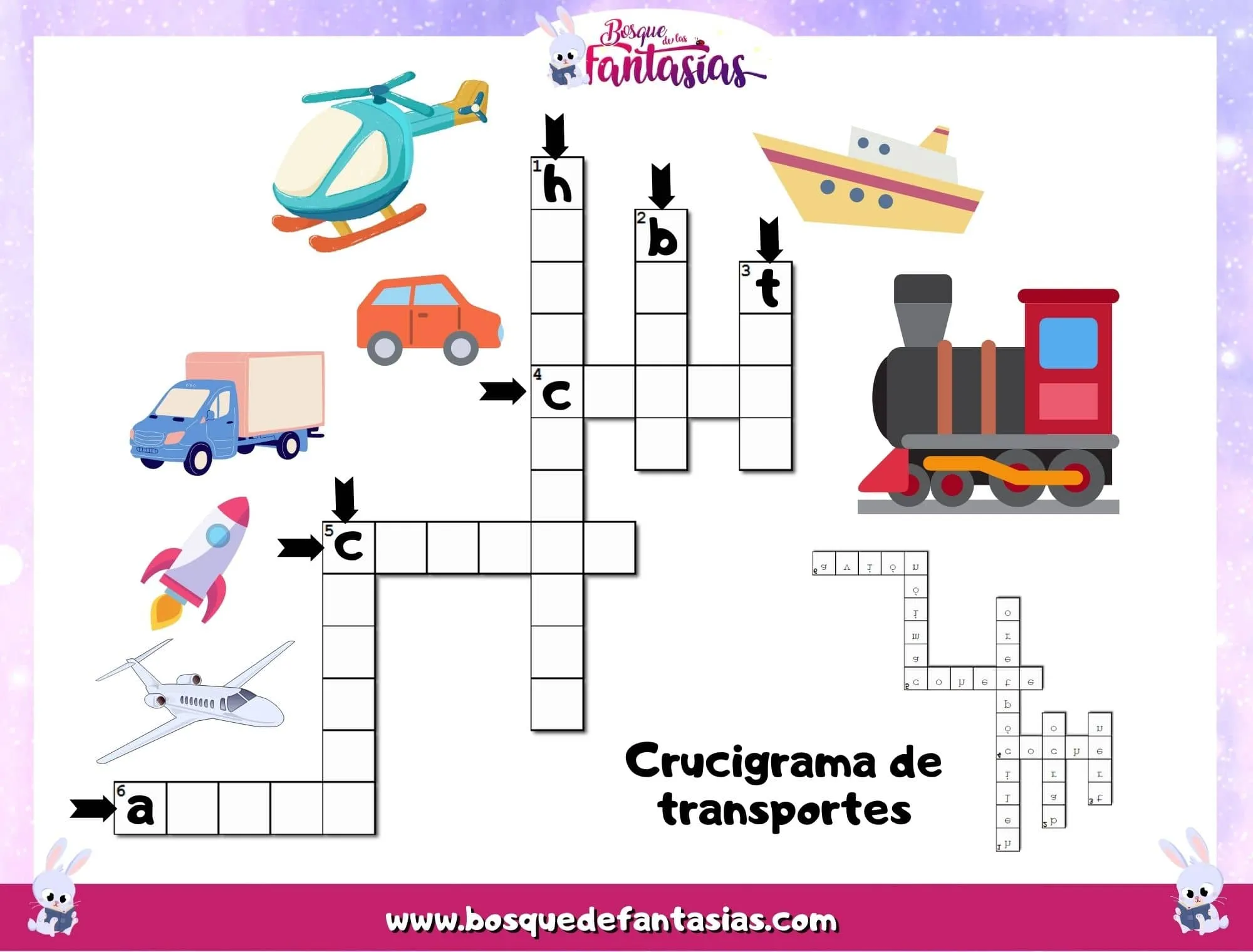 CRUCIGRAMAS INFANTILES ® Juegos y pasatiempos para niños